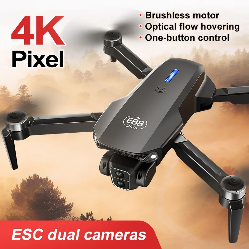 New E88 Plus Quadcopter Drone: - огляд і ціна Drone Camera 4K